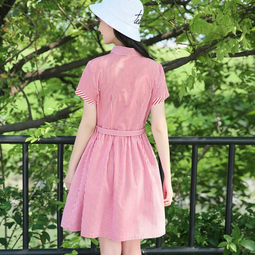 Летнее свежее длинное платье для школьников, для средней школы, в корейском стиле, по фигуре, средней длины