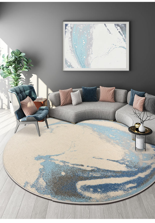 Dream Wen Round Thảm Phòng khách Bắc Âu Phòng ngủ hiện đại Đơn giản Bàn cà phê Mat Đầu giường Trang chủ Bắc Âu - Thảm thảm lông trải sàn phòng ngủ
