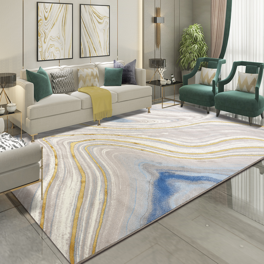 Postmodern light Extravagant Carpet Living Room Tea Table American Eurostyle Bedroom Bedside Blanket Abstract Art Ins Wind 3d Stereo