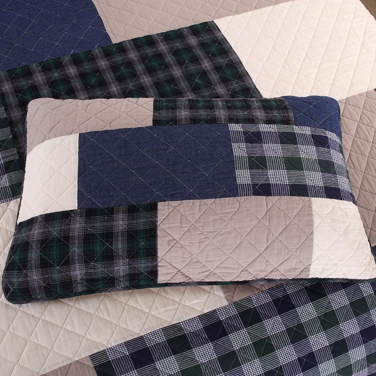 Bộ chăn ga gối đệm cotton Mỹ ba bộ chăn bông - Trải giường tấm ra trải nệm