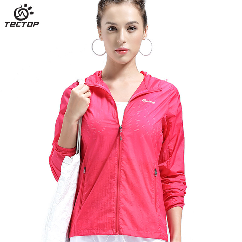 tectop explores spring and summer outdoor sun protection clothing women's ultra-thin breathable sports loose skin clothing men's trendy sun protection clothing