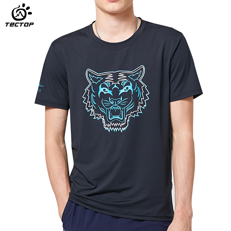 Explore outdoor quick-drying short-sleeved T-shirt men's summer thin round neck T-shirt women's breathable loose running loose sportswear