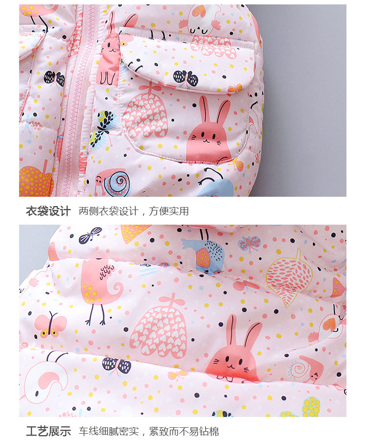 McGee Bear Girl mùa thu và mùa đông mặc vest dày 1-2-3 tuổi shop thời trang trẻ em