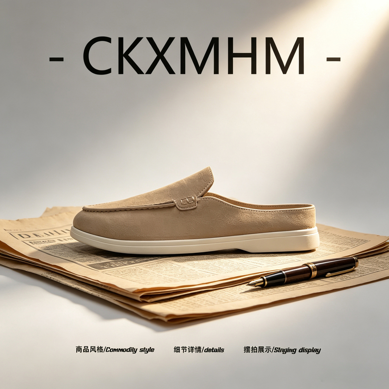 【Simple and Stylish】2026 Summer New Lazy Slip-On Loafers for Men, One-Piece Design for Commuting and Driving, Half-Slip-On Loafers 【Simple and Stylish】2026 Summer New Lazy Slip-On Loafers for Men, One-Piece Design for Commuting and Driving, Half-Slip-On Loafers