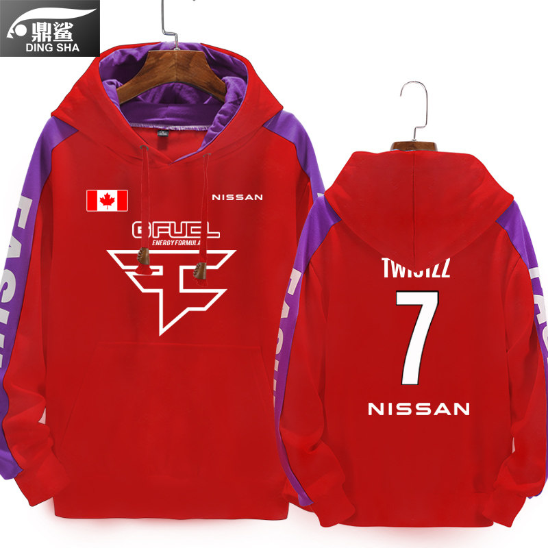 FAZE 战队队服 拼接连帽卫衣 图6