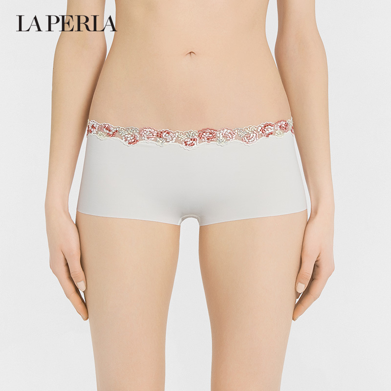 (Discount) LA PERLA Ladies Panties OPAL BLOOMS Thin Floral Embroidered Boxer