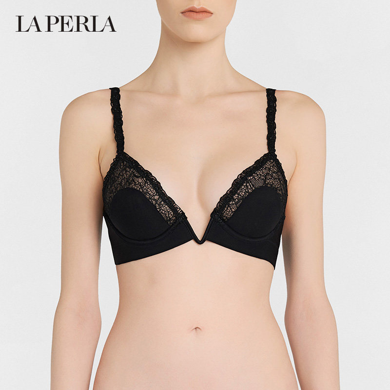 (2 pieces 9 fold) LA PERLA WOMEN'S UNDERWEAR CITRINE Gather Beauty Back Sexy Lace Bra