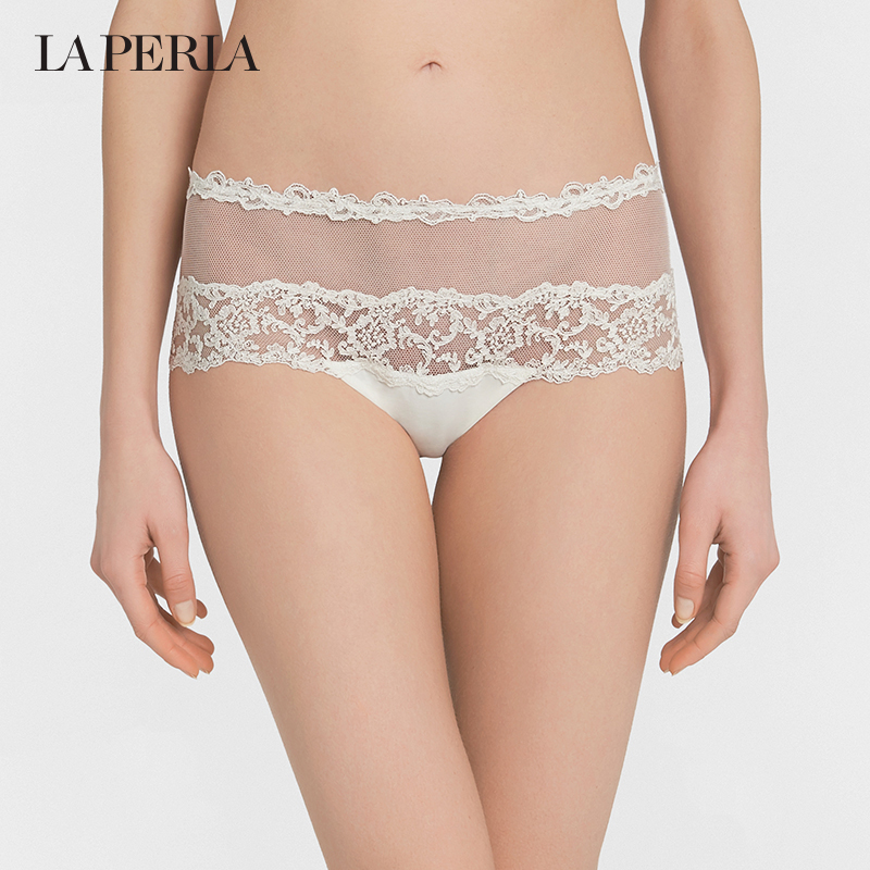LA PERLA LADY RUGIADA WAIST THIN YARN Sexy Lace Semi-Overdraft Triangle Pants