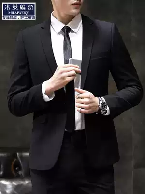 Suit men's jacket jacket youth Korean version of slim handsome autumn British casual fashion trend single West suit man