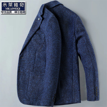 Wool suit mens coat Wool coat Youth Korean version slim casual tide off code spring and autumn small suit men