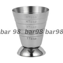 Magic segmented internal and external scale multi-unit measuring wine uiscup 15-75ml bar wine set