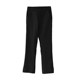 Fat girl, large size, high waist, slimming, slit, micro-flared pants, women's fashionable thigh thick, hidden meat, straight nine-point casual pants