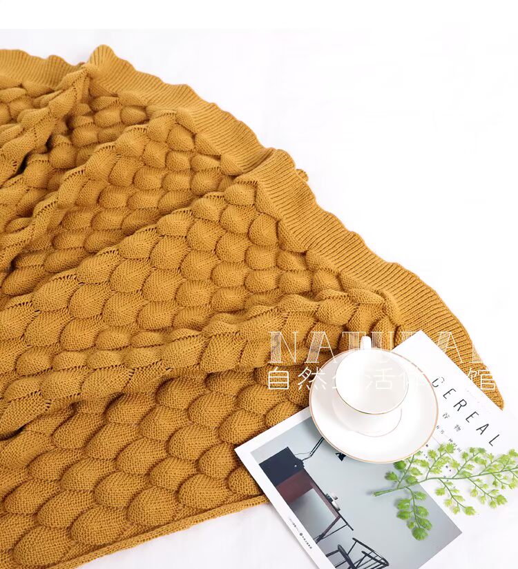 Thiết kế xuất khẩu mô hình ba chiều dệt chăn Bắc Âu giản dị đan chăn sofa chăn nap chăn điều hòa chăn khăn choàng - Ném / Chăn chăn ga nỉ nhung