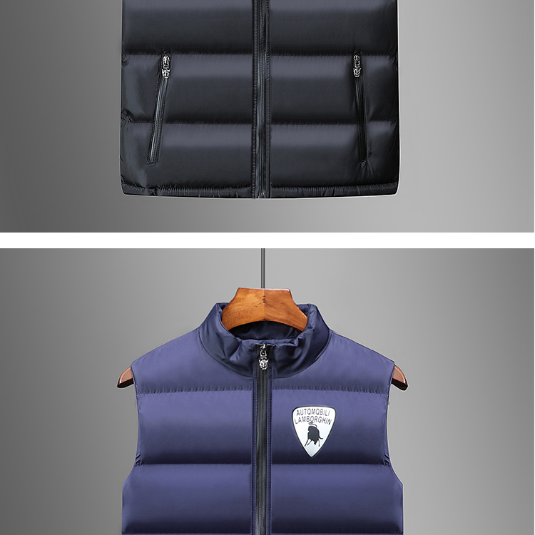 Weinerburg nam nữ thanh niên mùa thu đông mùa đông vest vest phiên bản Hàn Quốc của tự canh đứng cổ áo vest vest vest vest giản dị áo ba lỗ trắng