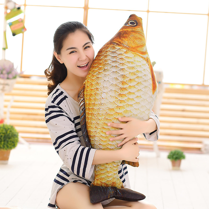 Creative simulation carp pillow large carp sleeping pillow doll children girl gift plush toy