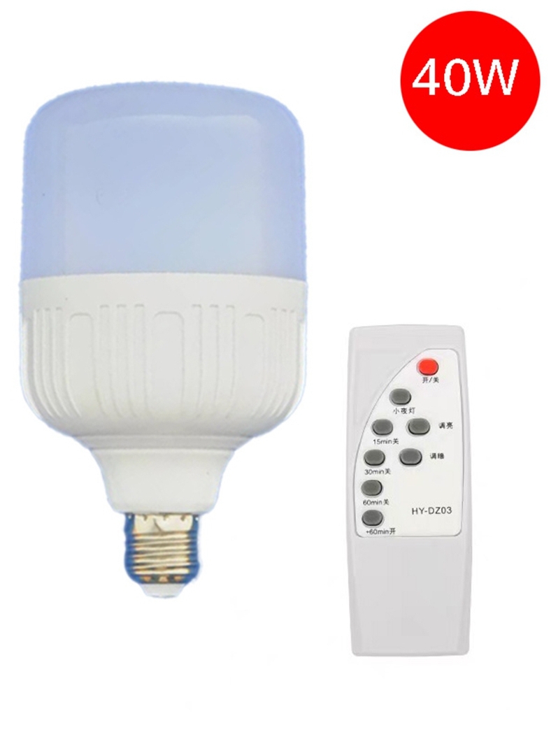 LED remote control bulb energy saving wireless 27 screw mouth remote control light creative timing intelligent bed head light dimming small night light