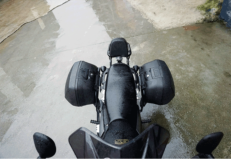 Qianjiang Rongguang QJ200-2H phía sau hộp phía sau hộp bên khung hộp phía sau hộp khung bên Xiade hộp phía sau hộp bên - Xe gắn máy phía sau hộp thùng đựng đồ gắn đuôi xe máy