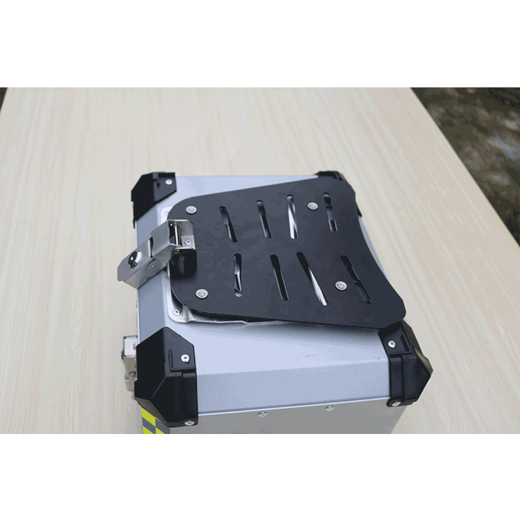 Áp dụng cho Wuyang Honda Ramp CB190SS hợp kim nhôm bên hộp phía sau hộp bên khung kệ phía sau kệ - Xe gắn máy phía sau hộp thùng sau xe máy nhôm