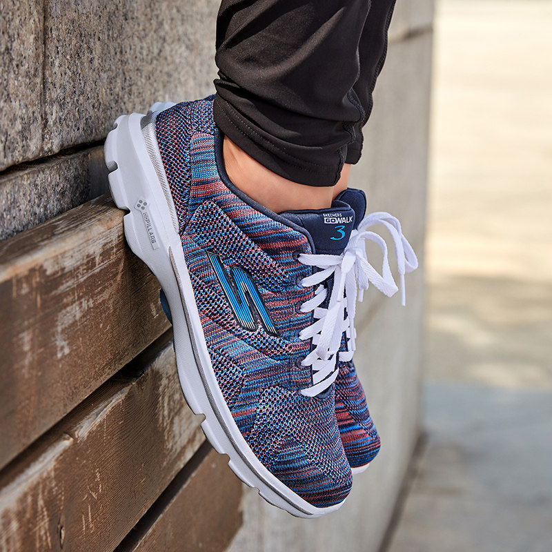 skechers go walk 3 womens lace up