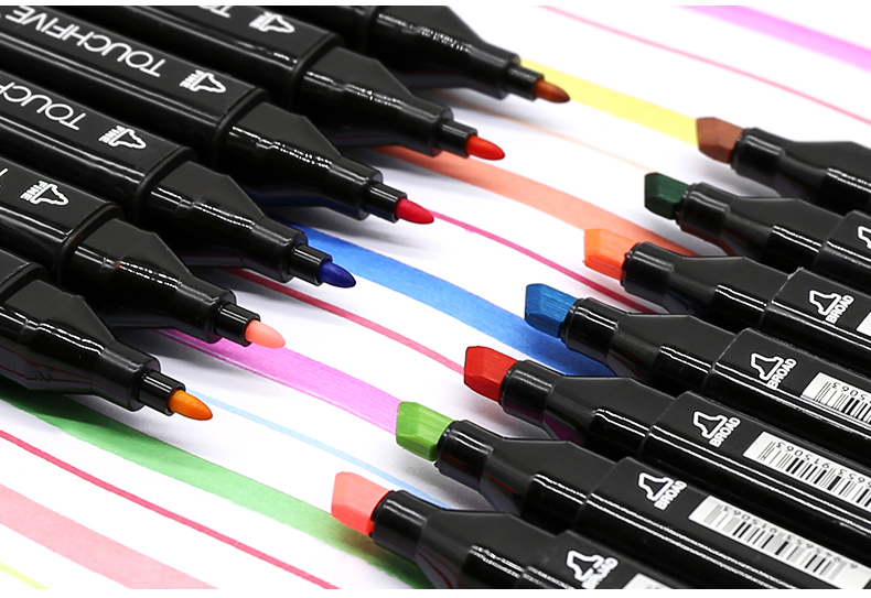タッチファイブ5世代マーカーペンセット学生アニメカラー手描き12色30色40色60色80色168色油性絵筆美術用品ペン,タオバオ代行-チャイナトレーディング