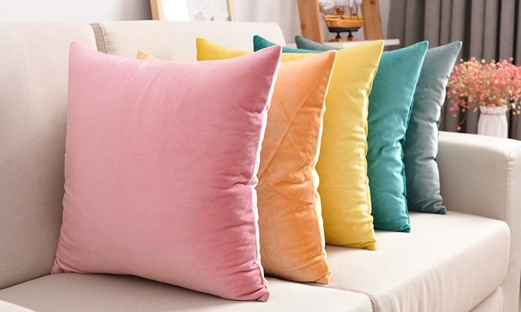 Rắn siêu mềm nhung đệm gối trải giường sofa tựa đầu trở lại văn phòng vuông đệm bìa lõi chứa - Trở lại đệm / Bolsters