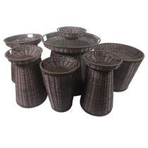 Supermarket Pile Head Basket Fruit Promotion Display Display Basket Imitation Vine Woven Containing Basket Ground Pile of Pallet Plastic