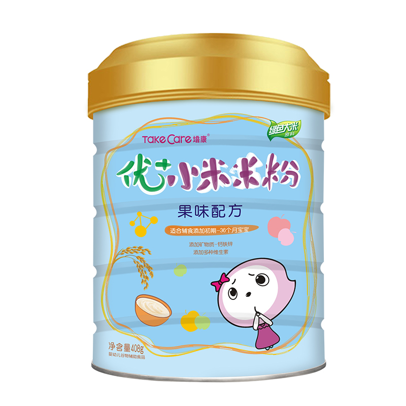 培康婴儿米粉 钙铁锌营养辅食宝宝米粉米糊1段2段3段罐装408g