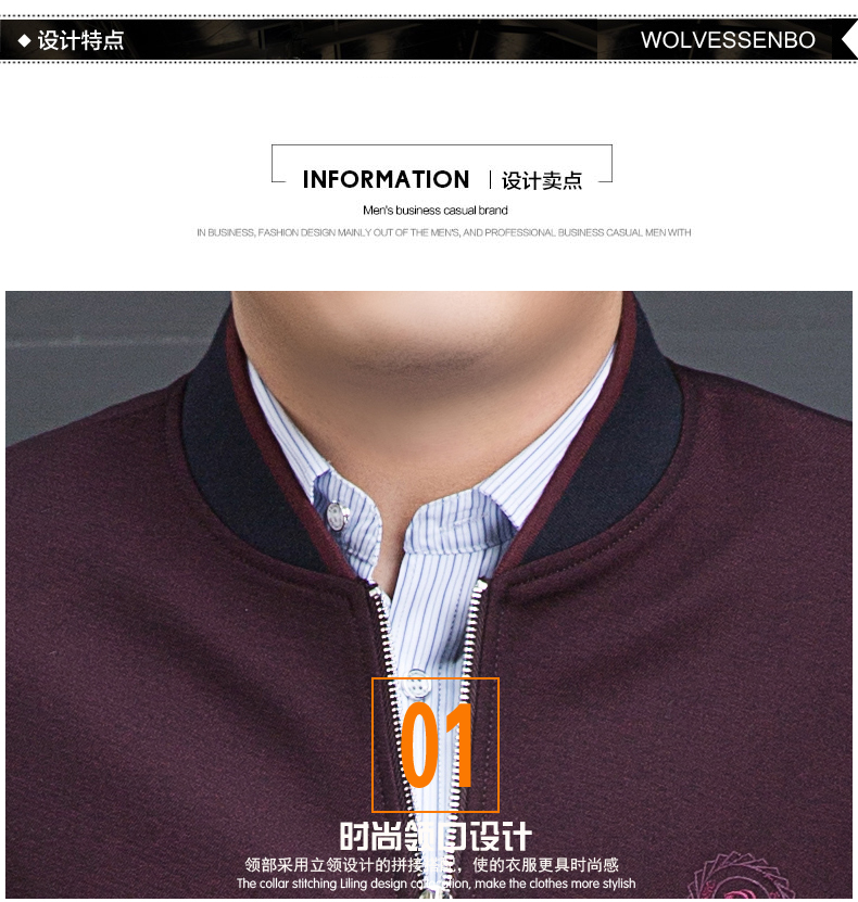 Blouson homme WOLVESSENBO    manches longues - Ref 3117178 Image 8