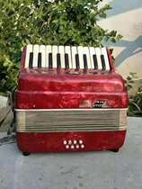 Folk custom old objects old memories accordion adult accordion red nostalgic window display miscellaneous ornaments