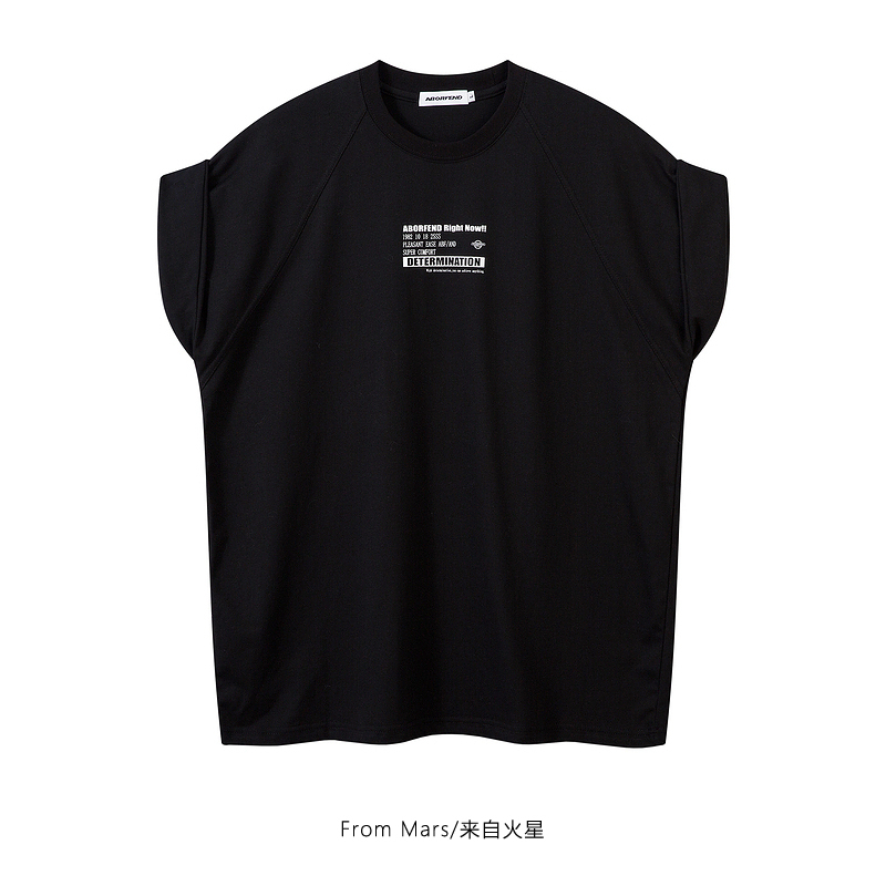 From Mars, Unexpected Trendy Brand with Japanese-Style Small Pattern Design, Sleeveless Short-Sleeve Casual and Relaxed Tank Top