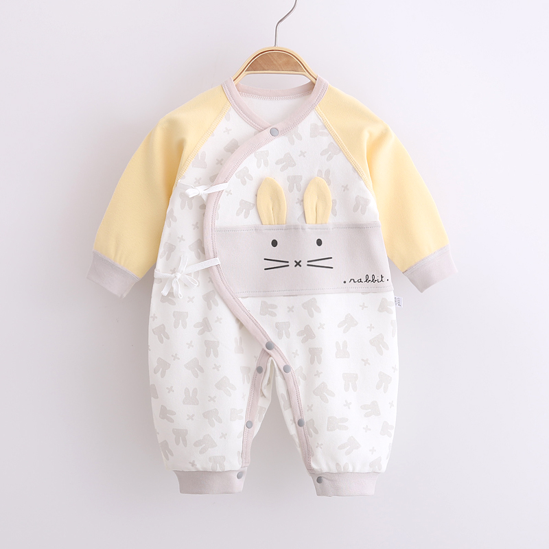 Newborn baby monk Clothing Warm Baby Even Body Clothes Spring Autumn 0 Month 3 Newborns Full Moon Clothes Web Red Cute