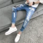 Mùa thu mỏng phần chín quần jeans nam phiên bản Hàn Quốc của xu hướng Slim mùa thu và học sinh mùa đông quần tây nam giản dị quan ao nam