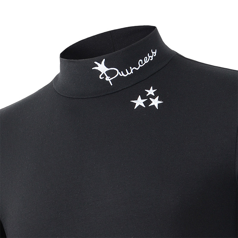 Modal spring men's mid-collar bottoming shirt spring and autumn semi-high-neck long-sleeved T-shirt autumn clothes with clothes inside the men's tide