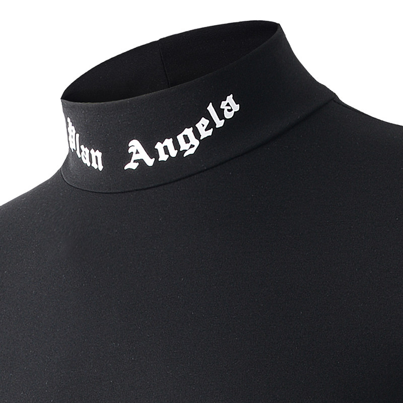 Modale Long Sleeve Plus Suede Warm Semi-High Collar Undershirt Men's Pure Cotton Middle Collar Lap Dresses Male Tide Cards