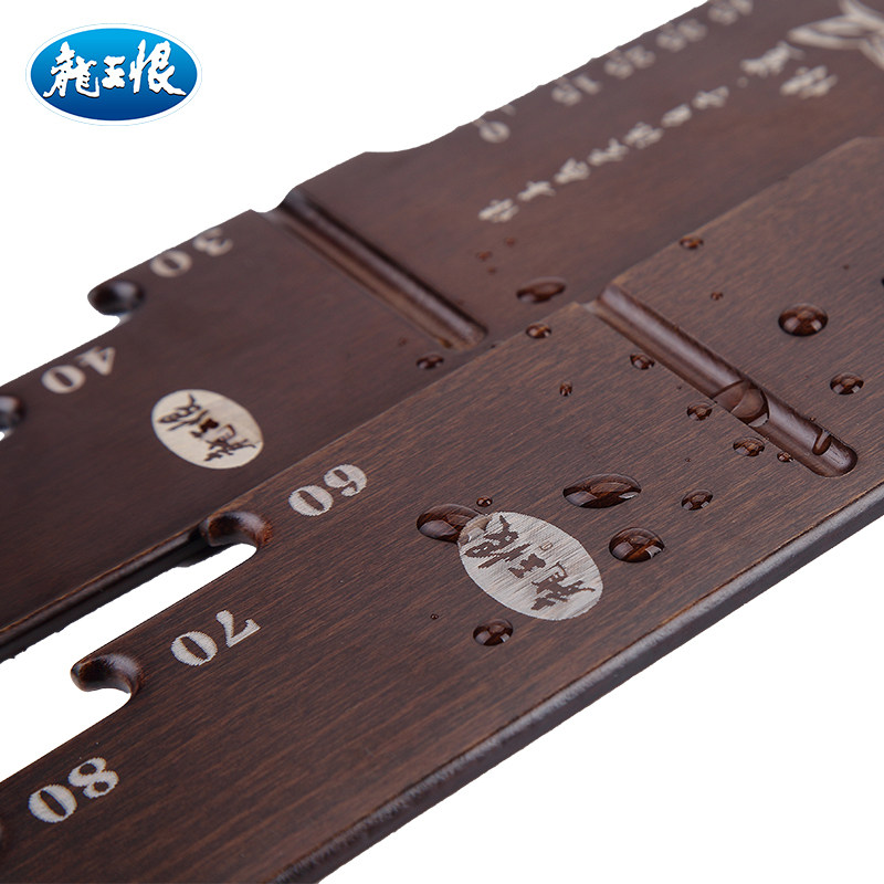 Longwang hate sub-line ruler with hook pitch multi-function sub-line ruler solid wood ruler fishing supplies accessories