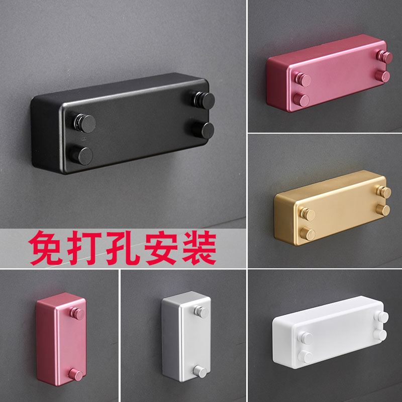 Clothesline Indoor hole-free balcony Invisible telescopic clothesline wire rope Bathroom powder room clothes rack