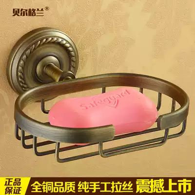 Belgran European hotel soap net soap dish dressing room soap rack all copper soap net bathroom soap rack