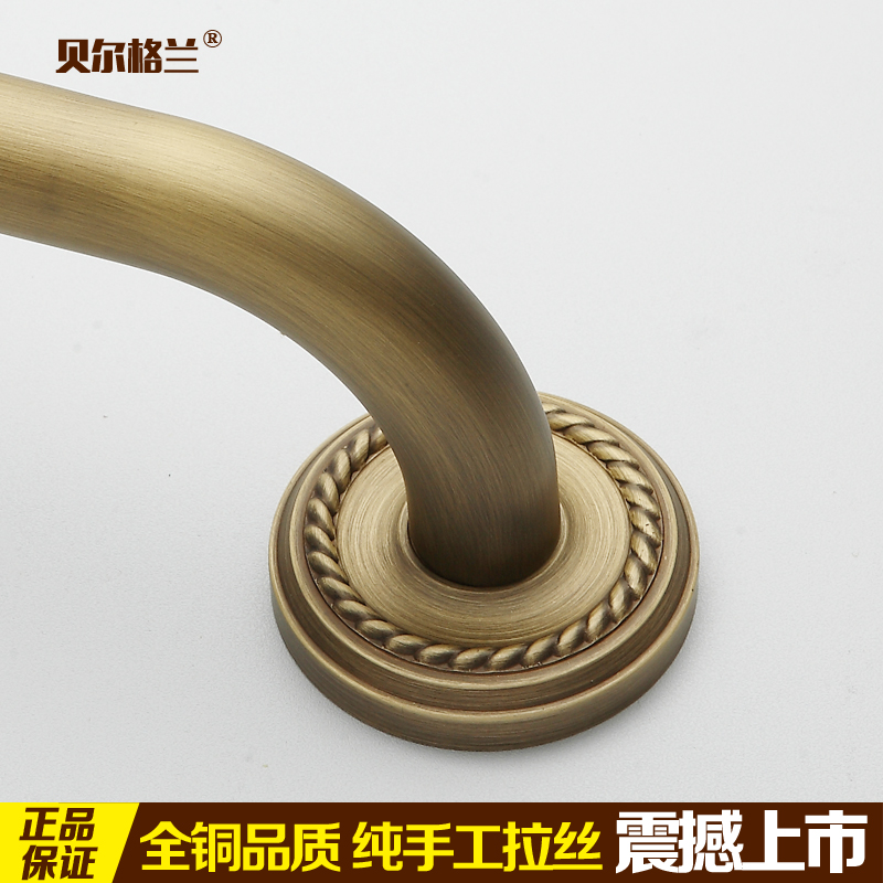 Full Copper Antique Bathroom Armrest Barrier-free Toilet Armrest Dressing Room Non-slip Seniors Physical And Mental Disorders People Toilet Armrest
