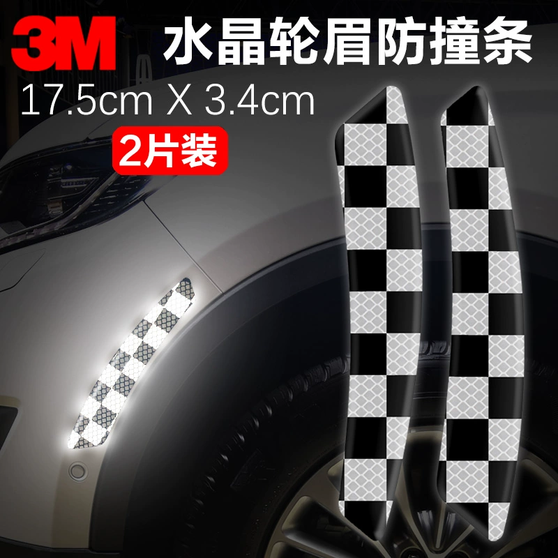 3M Cửa Xe Ô Tô Chống Va Chạm Miếng Dán 3D Ba Chiều Keo Dán Phản Quang Cảnh Báo An Toàn Trang Trí Chống Trầy Xước Miếng Dán tay Cầm Miếng Dán logo xe ôtô 