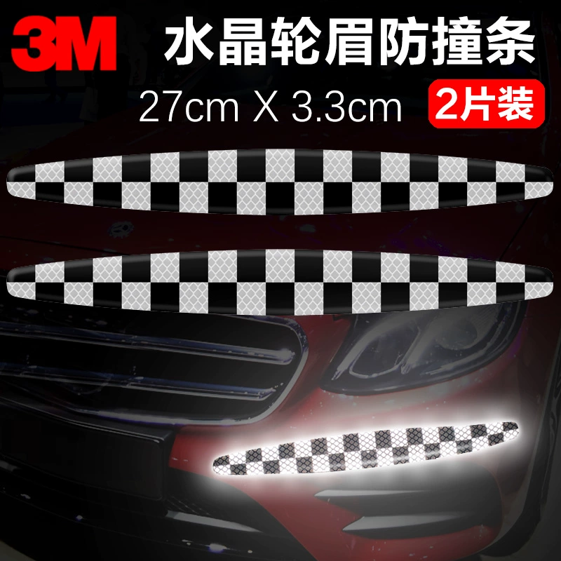 3M Cửa Xe Ô Tô Chống Va Chạm Miếng Dán 3D Ba Chiều Keo Dán Phản Quang Cảnh Báo An Toàn Trang Trí Chống Trầy Xước Miếng Dán tay Cầm Miếng Dán logo xe ôtô 