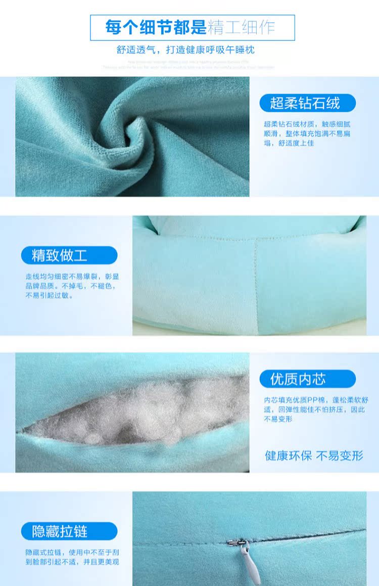 Pashui ngủ gối sinh viên gối gối Papa ngủ gối đệm gối văn phòng ăn trưa ngủ trưa vật - Trở lại đệm / Bolsters chăn gối 2 trong 1