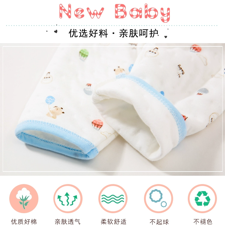 Bộ quà tặng cho bé sơ sinh ở Nam Cực Bộ quần áo cotton cotton mùa thu và mùa đông cho bé - Bộ quà tặng em bé