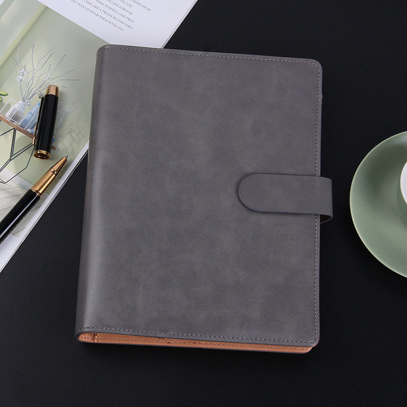 High-end Business Loose-leaf Notebook Stationery Notebook Notebook DETACHABLE CLASP NOTEPAD NOTEBOOKS OFFICE SUPPLIES WORK NOTEBOOK MINUTES BOOK THIS MINIMALIST CUSTOMISABLE PRINT LOGO
