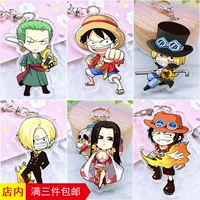 One Piece Keychain onepiece Luffy Nữ hoàng Sabo Ess Joe Bassolong Phim hoạt hình ngoại vi Anime những sticker cute