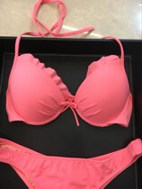 Large breasts plethora of chic pants swimsuit sexy orange Tpants bikini seductive bikini woman