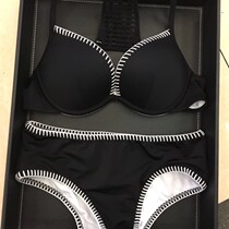 South Korean net red with a sexy high waist Ding-character split swimsuit tobosom gathers small breasts for a big bikini woman