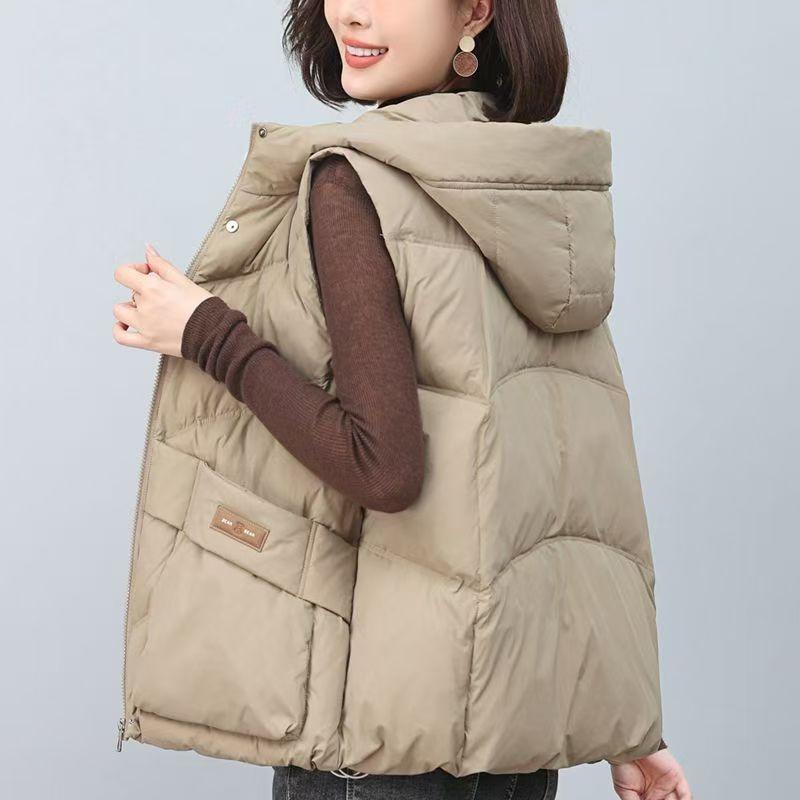 Down Vest for Women 2025 New Style Outerwear, Stylish and Fashionable Vest for Petite Women in Autumn and Winter