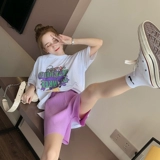 孕妇装夏套装 Модные шорты, спортивные штаны, комплект, в корейском стиле, короткий рукав, большой размер, популярно в интернете