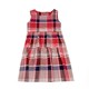 European Station 2024 Summer New Women's Clothing Loose Large Size Medium and Long Sleeveless Plaid Doll A-Line Dress Trendy