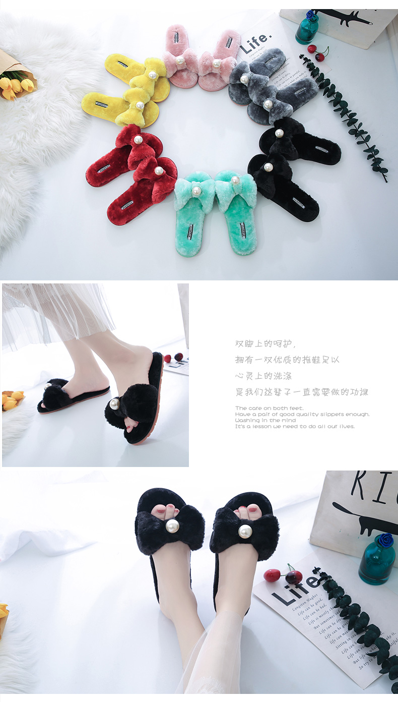Net đỏ 2019 mới mặc mùa đông người lười biếng kéo từ trong nhà mềm mại dép puma chính hãng